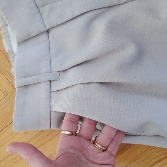 Abercrombie & Fitch Beige Wide Leg High Rise Pants - Picture 9 of 16